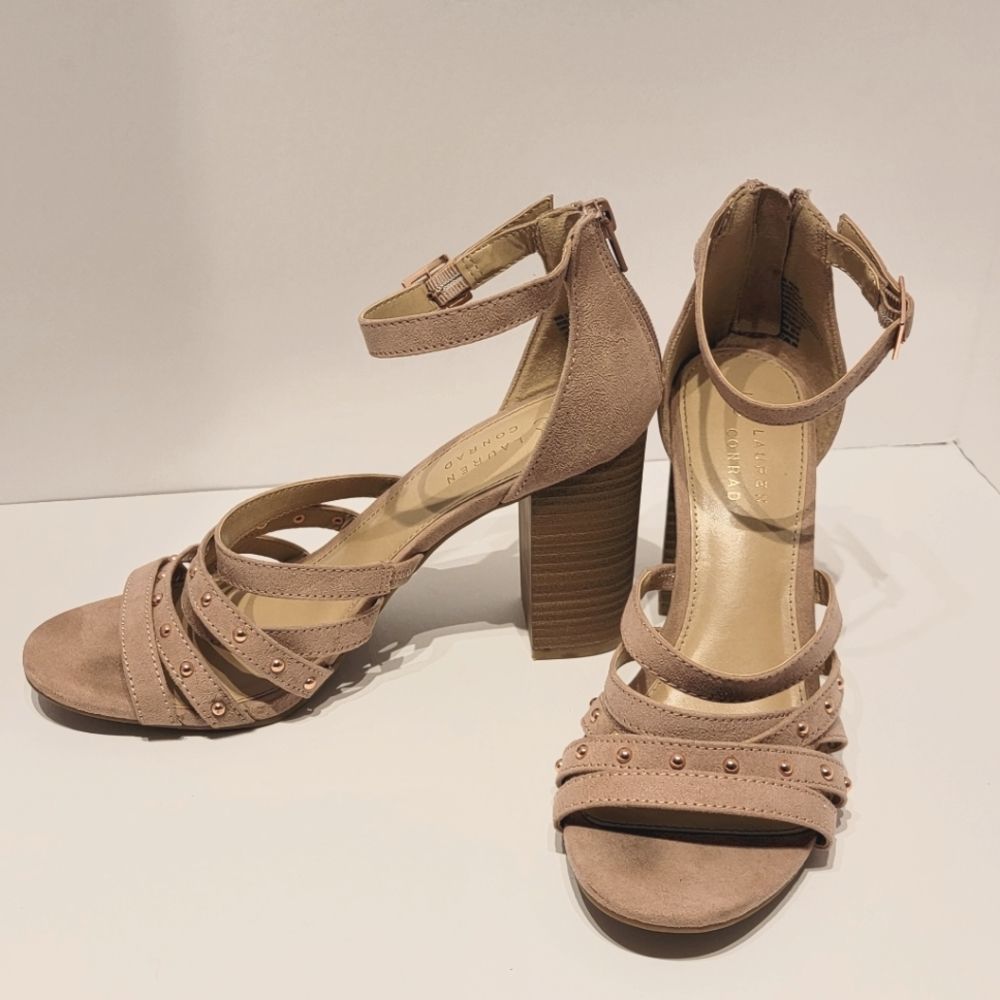 COPY - LC Lauren Conrad Torte Women's Strappy Heels in Mauve  size 8.5